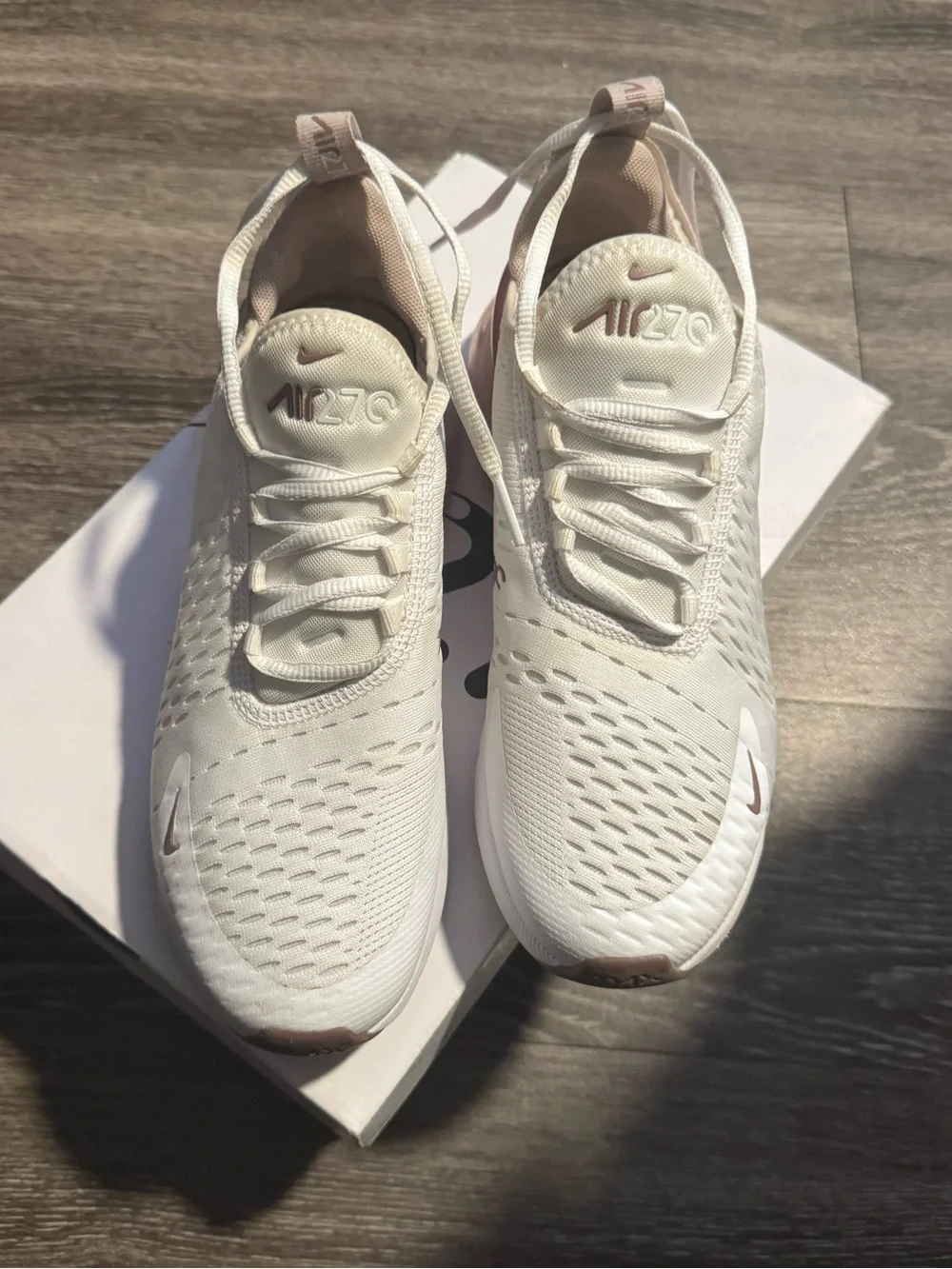 Women's Nike Air Max 270 White/Platinum Violet (AH6789 120)
